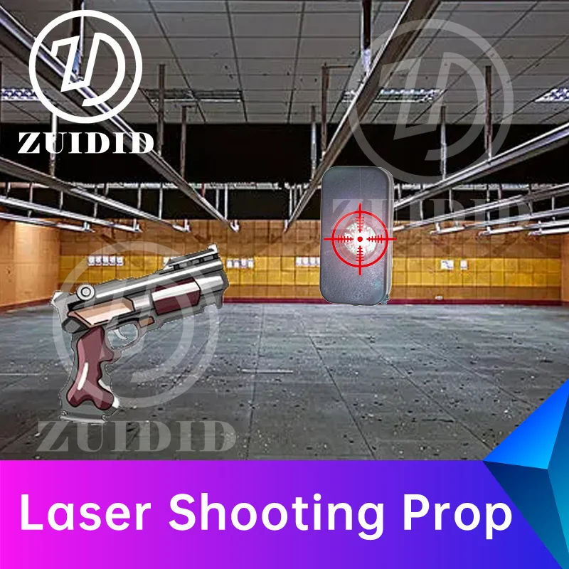 ZUIDID escape room props Laser Shooting Prop hits the number of times the difficulty level is set to unlock escape game