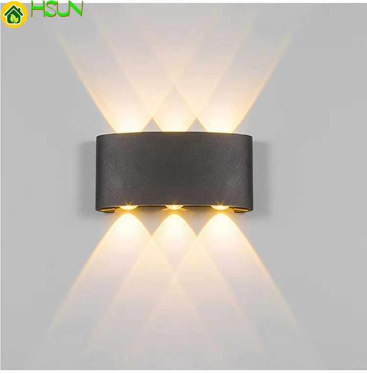 

Both Outdoors Waterproof Led Wall Lamp Head Curve Balcony Hotel Engineering Funds Wall Lamp Courtyard Decoration Lamp