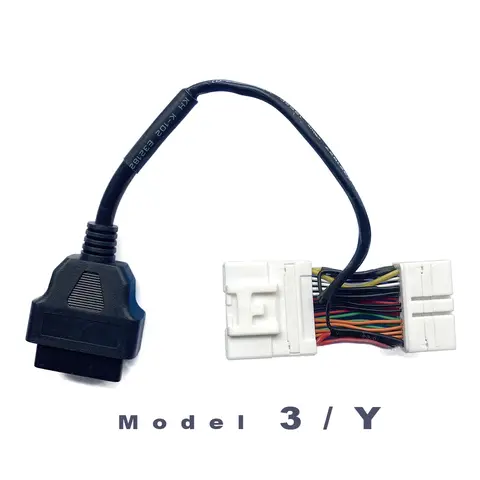 스캔 용 26PIN OBD2 어댑터 인터페이스 My Tesla 2019 및 Forward Model 3/Y
