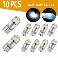 NEW-10Pcs 6000K Canbus T10 168 194 W5W Dome License Side Marker LED Light Bulb White