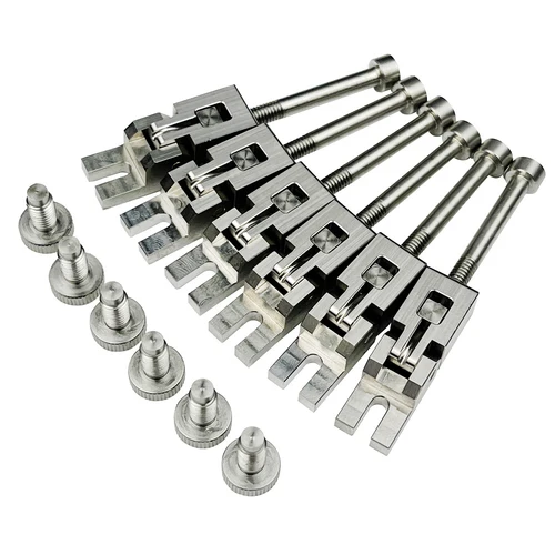 Imagen 2 del producto 【Hecho en Japón】 1 juego (6/7 uds) puente de guitarra eléctrica sillín de acero inoxidable para sillones de puente FR Floyd Rose Tremolo System