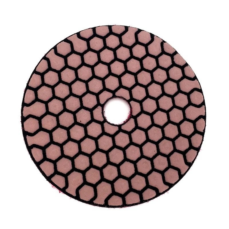 6 Pcs 100 Mm Dry Polishing Pad 4 Inch Sharp Type Diamond Polishing Pads For Granite Marble Sanding Disc For Stone