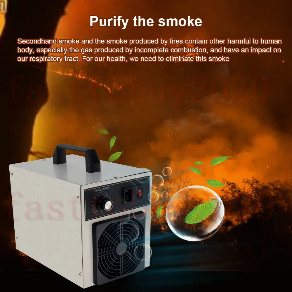 110V 30000 Mg/giờ Máy Tạo Ozone Máy Lọc Không Khí Khói Tẩy Phòng Nhà Ozono Loại Bỏ Formaldehyde Bảo Hành 1 Năm