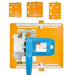 Circular Saw Guide Rail Bottom Plate Adjustable Cutting Machine Bakelite Guide Plate Saw Base Woodworking Workbench Accessories