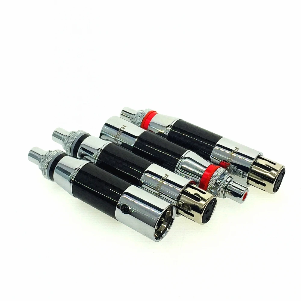 Hifi FURUTECH CF-601M & CF-602F Rhodium Balanced Cable Plug Socket Adapter XLR Male Female to RCA FEMale Socket