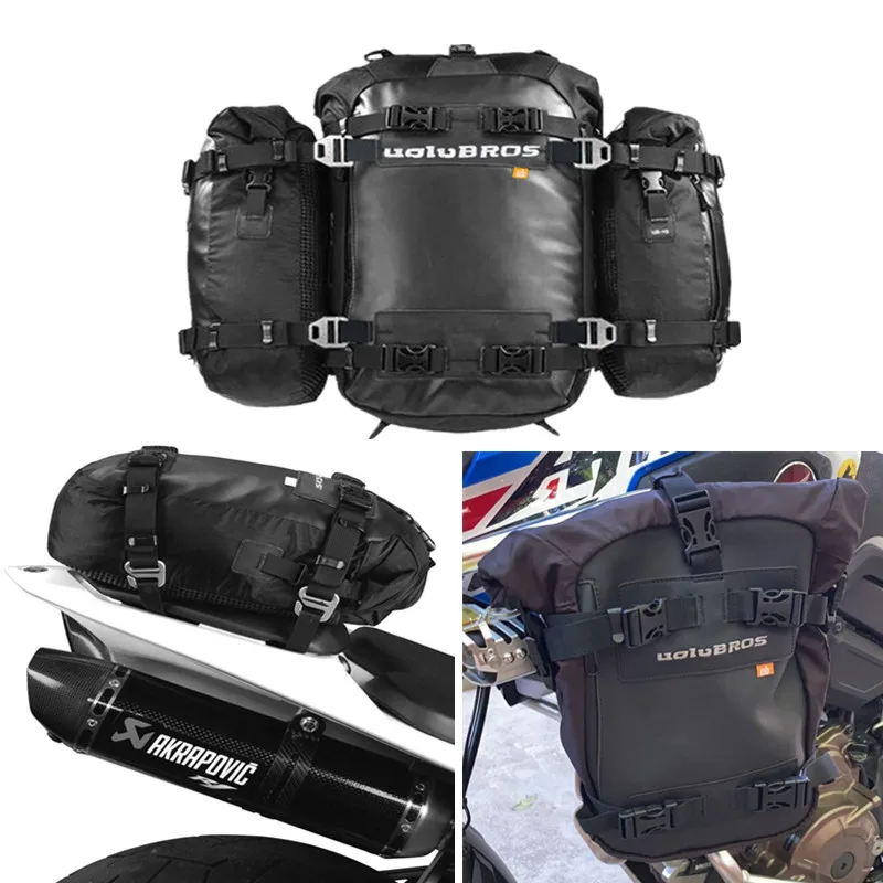 Waterproof Motorcycle Moto Motocross Saddle Bag Bumper Side  Pack Outdoor Riding Package For R1200GS Aluminum Alloy Lluggage