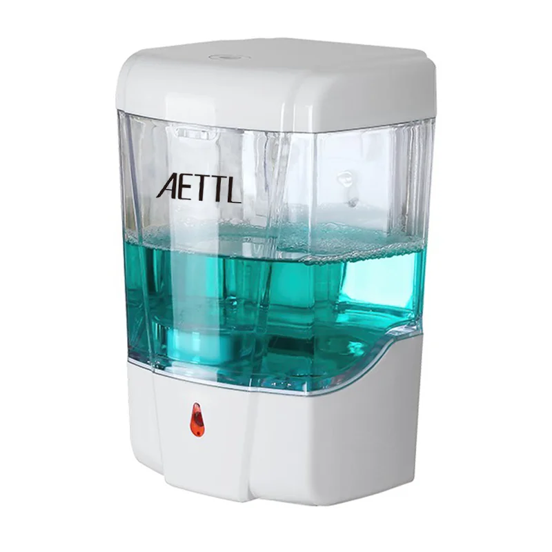 Wall-Mounted Automatic Induction Soap Dispenser, Foam Dispenser, Kitchen and Bathroom, 600ml