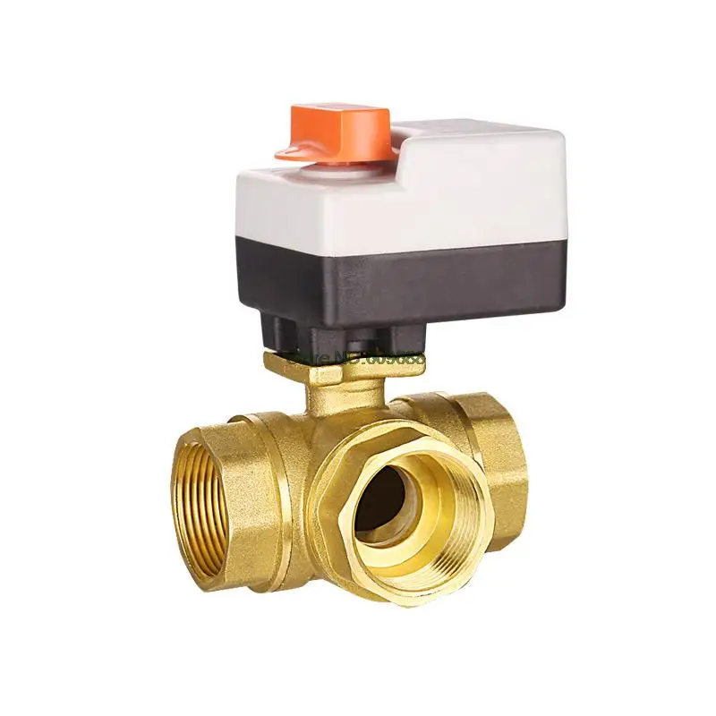 Electric Manual Ball Valves GB Thickening Body Hvac Special Brass Electric 3 Way  Water Oil Non-corrosive Air DN15 DN20 DN25