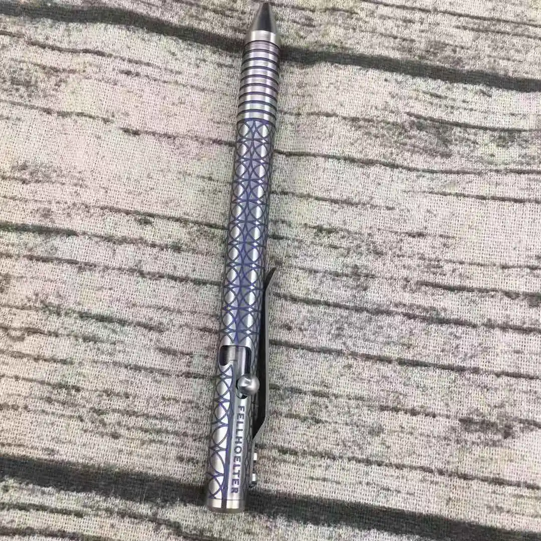 Titanium Tactical Signature Pen Bolt Compression