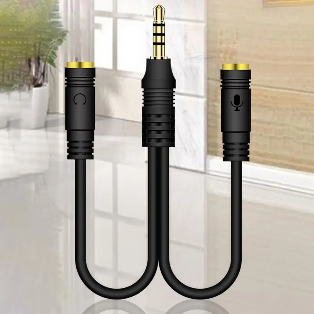 Bluelans Kabel Adaptor 2-In-1 High Fidelity 3.5Mm Earphone AUX Splitter Converter untuk Ponsel