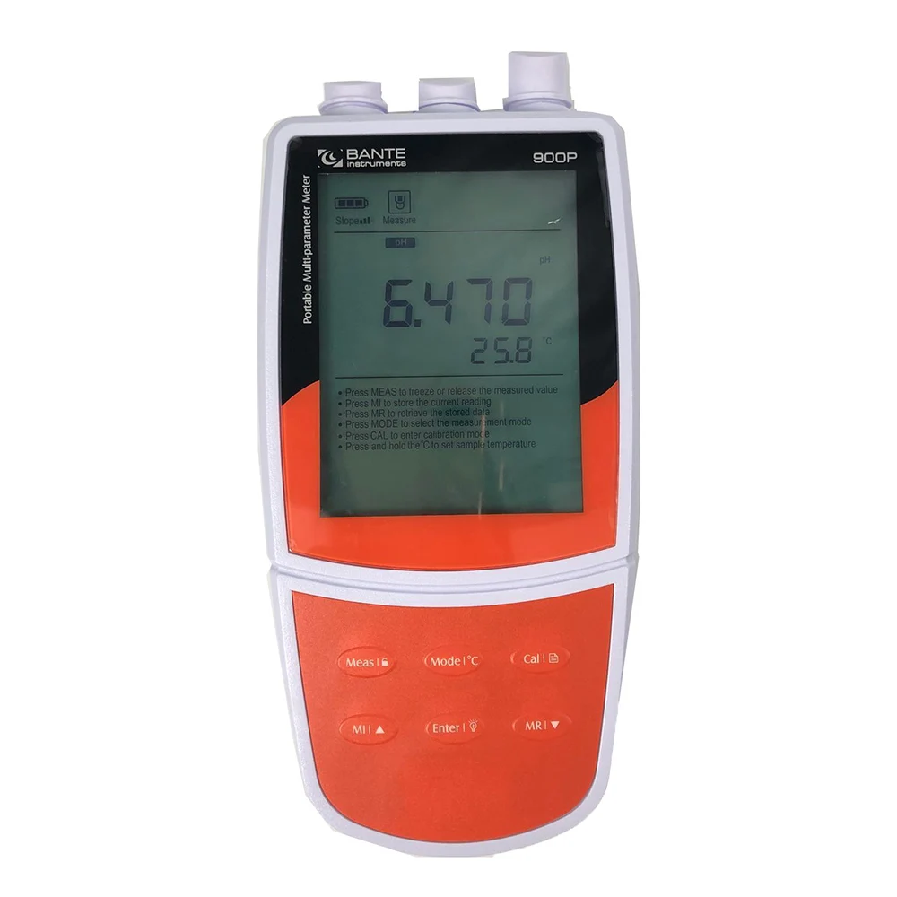 Bante900P Portable pH/Conductivity/DO Meter With DO range 0.00~20.00mg/L