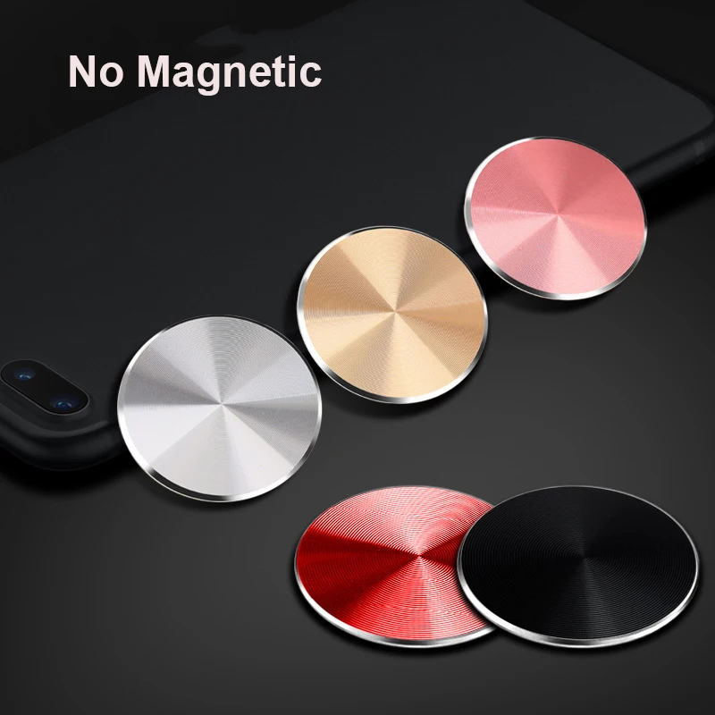 New iphone Sticker Metal Plate disk iron sheet Magnet Mobile Phone Holder accessories For Magnetic Car Phone Stand holders