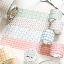 Colored Grid Warm Planet Washi Tapes Decoration Scrapbooking DIY Album Diary Collage Masking Adhesive Tape Cute Stationery