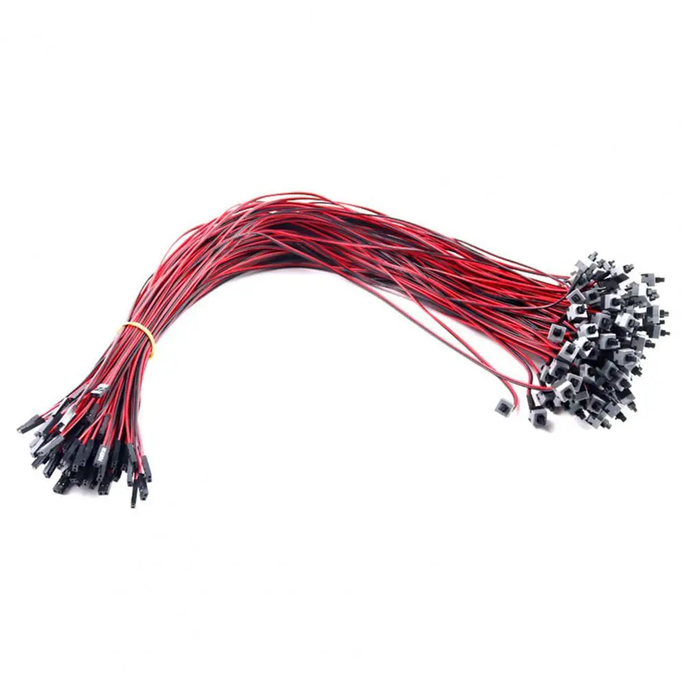 Universal Power Line Motherboard Reset On/Off Button Replacement Switch Cable for Desktop PC