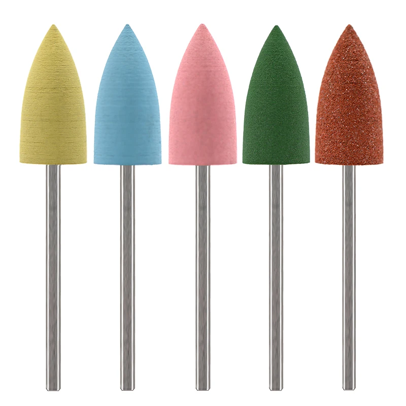 MAOHANG Silicone Nail Drill Bit Machine Polisher Rubber Remover Manicure Electric Milling Cutter Griding Buffer File Nail Tool