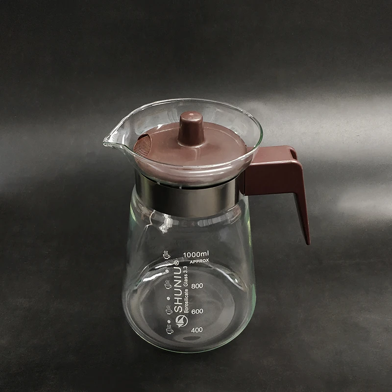 

Coffee pot,Model F-6,Capacity 1000ml,Kettle,Coffee jar,Heat-resisting daily use glassware