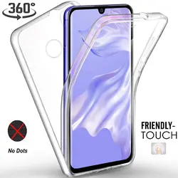 360 Full Body Case for Huawei P40 Lite E P30 Pro P20 Honor 20 Lite 20S 10 Lite Honor 9C 9S Silicone TPU Double Clear