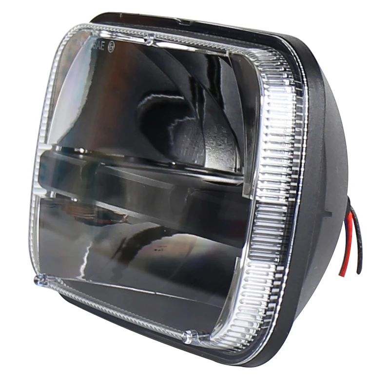 OVOVOS Rectangular 5x7 Inch LED Headlight For Jeep Wrangler YJ Cherokee XJ Kenworth T300 1997-2010 Replacement H6054 H5054