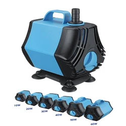 10/20/30/40/50/60W Multifunctional Aquarium Water Pumps Tank Pond Pool Fountain Pump 220V Waterproof Submersible Pond Water Pump