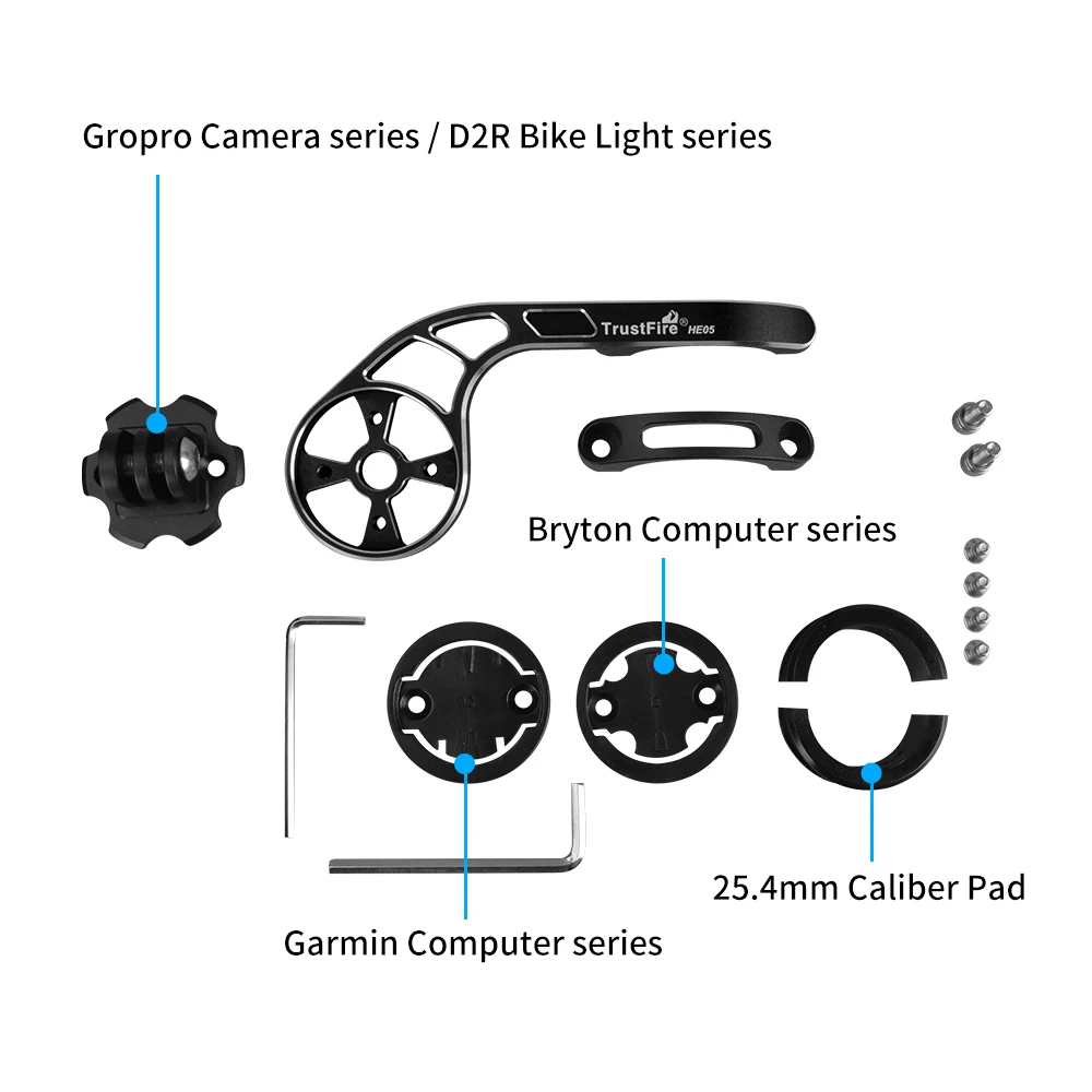 TrustFire-Rechargeable Bike Front Light Multifunctional Holder Bicycle Headlight Cycling Lamp Flashlight D2R 450LM