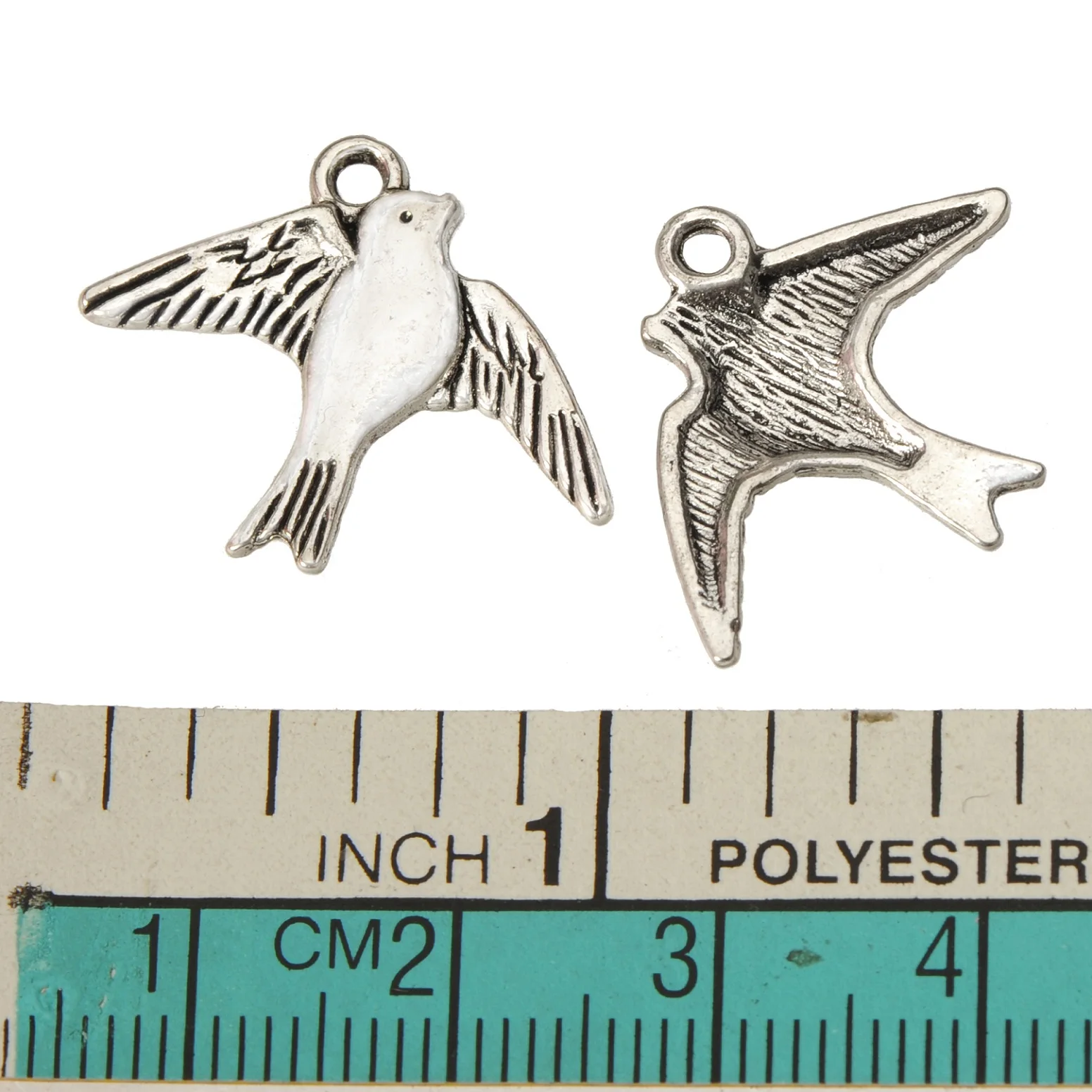 70pcs Charms Pendants For Wholesale Jewelry Birds Silver Plated Suspension Metal DIY Parts Supplies Accessories Handmade Bibelot