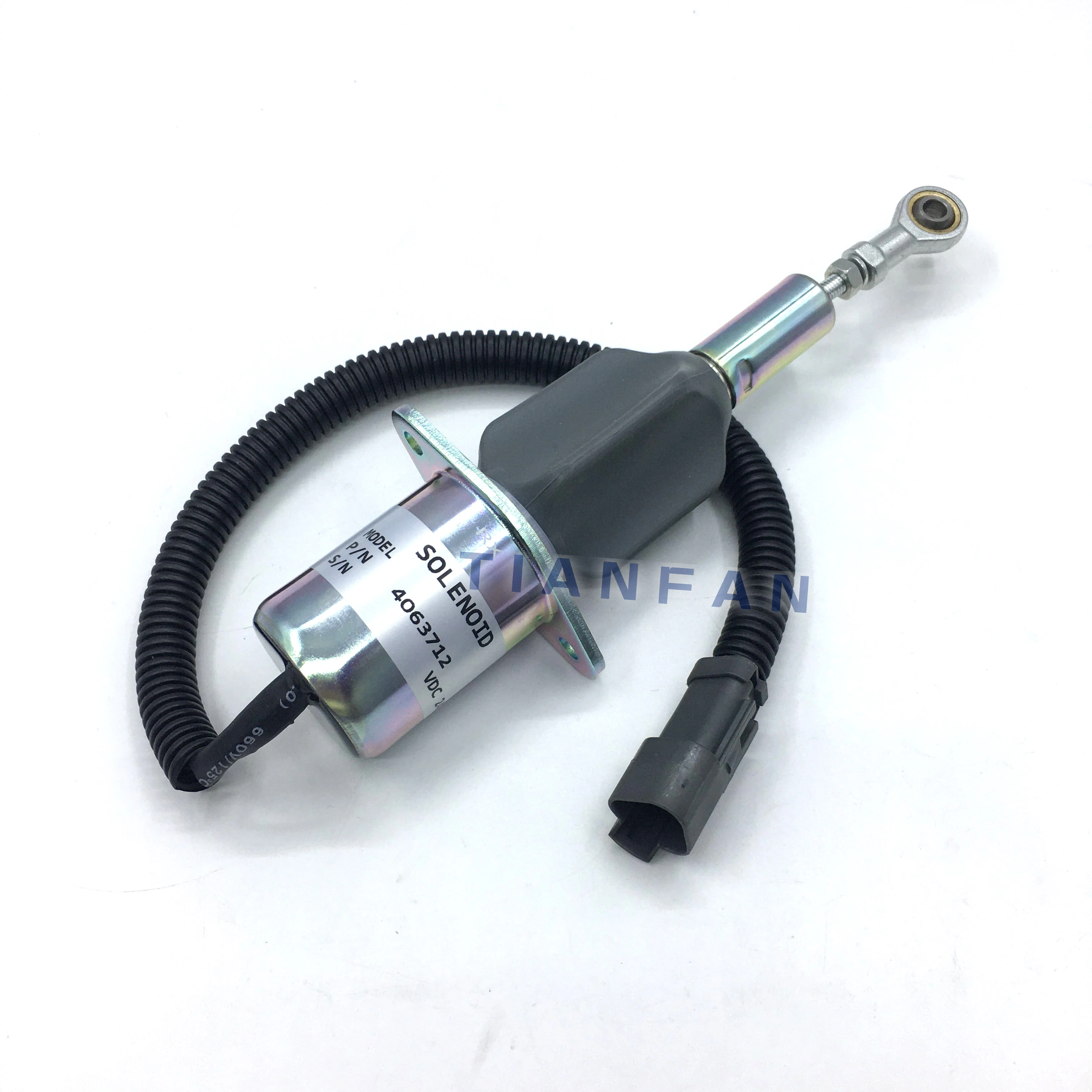 For excavator Komatsu flameout switch PC300 350 360-7 engine 6D114 solenoid valve Hyundai R305 flameout solenoid valve