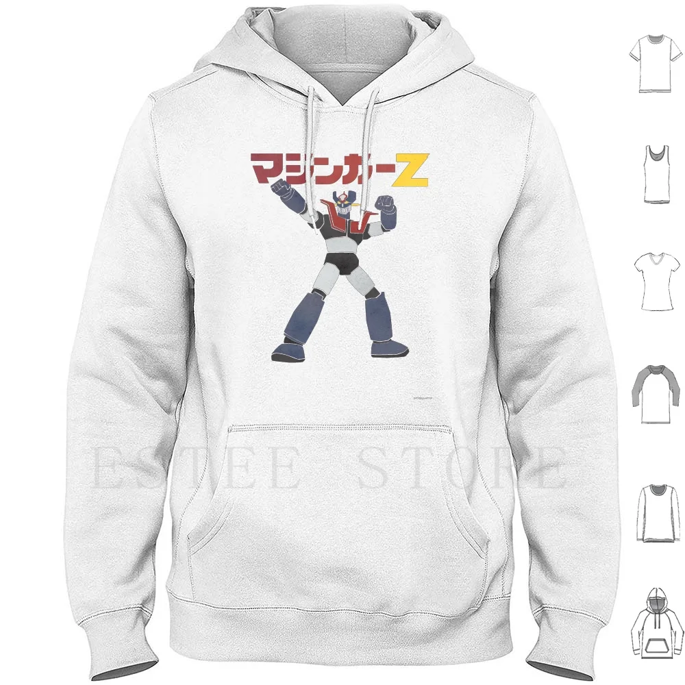 Z! Hoodies Long Sleeve Z Manga Japan Cartoon Vector Robot Kaiju Mecha