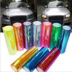 New Color Car Color-Changing Film 1PC Car Styling Chameleon Headlight Taillight Vinyl Tint Sticker Light Film Wrap 30X60CM/100CM