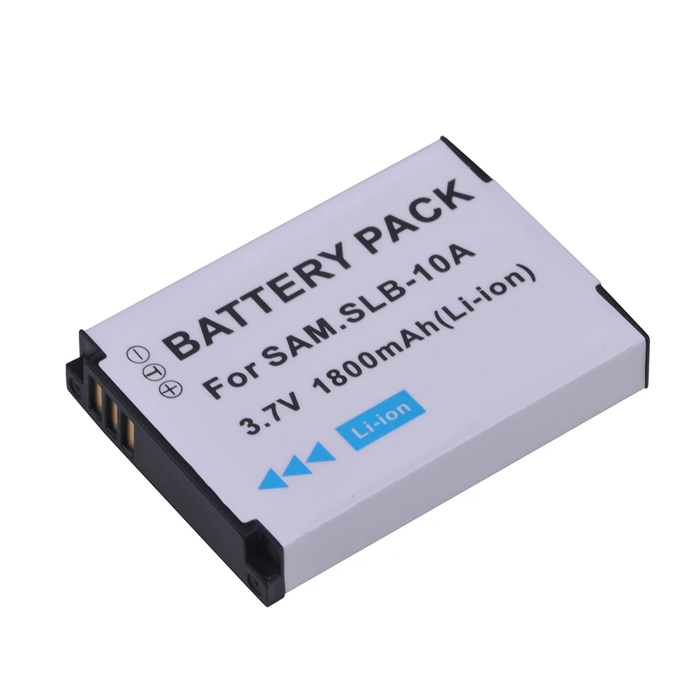 1800mAH SLB-10A SLB 10A SLB10A bateria do aparatu + ładowarka LCD do Samsung EX2F WB150F WB250F WB350F WB750 WB800F WB500 WB550