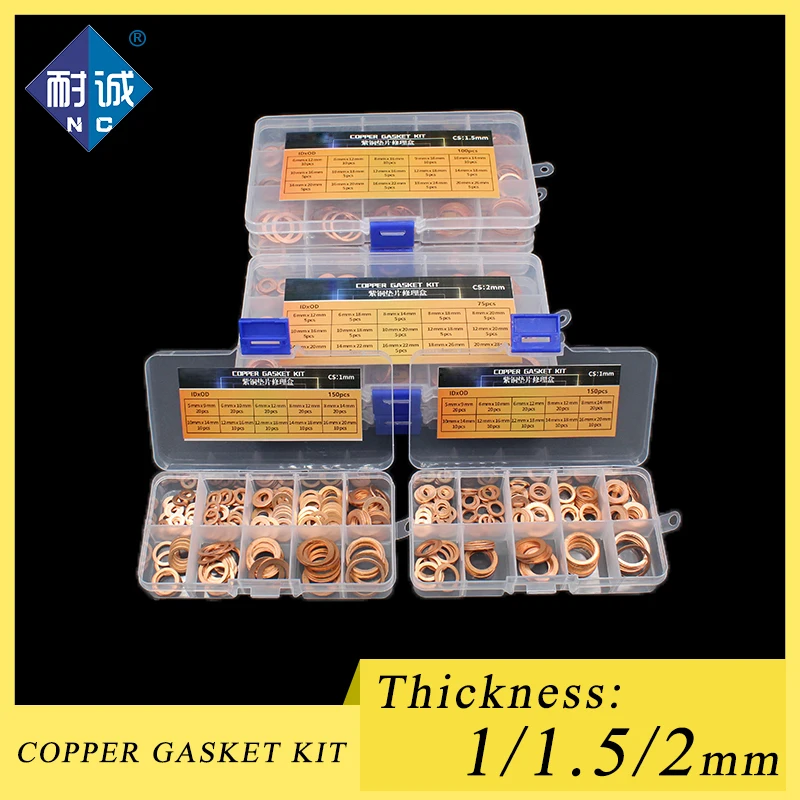 

Copper washer 15 size M5 M6 M8 M9 M10 M12 M14 M16 M18 M20 T3 ORing washer seal marine washer flat ring cover repair box