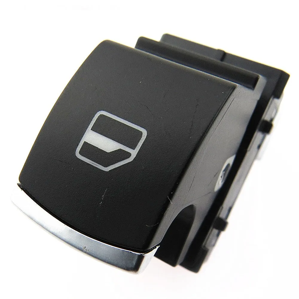 SCJYRXS Chrome Passenger Side Electric Window Single Switch For Golf Mk5 Mk6 Passat B6 3C 5ND959855 1KD959855 7L6959855B