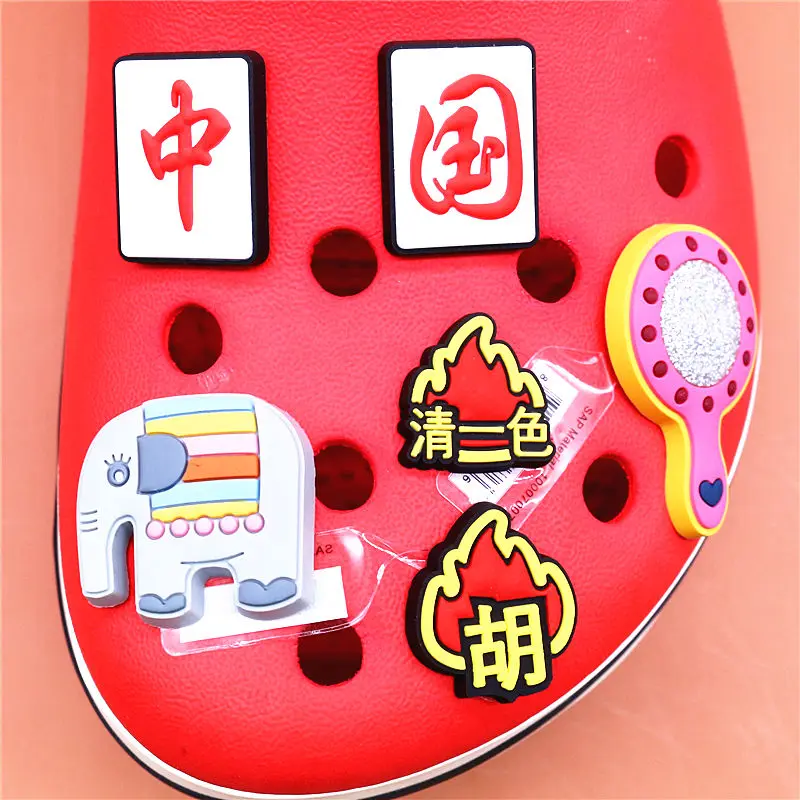 1pcs Cartoon Elephant Shoes Decoration 2021 Cute Magic Mirror Shoe Accessories Charms for Sandals Bracelets Kids Gifts