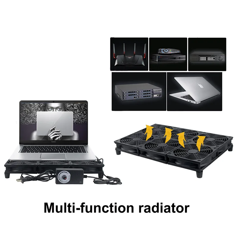 Gdstime 120mm Router TV Box Lüfter Mit speed Controller Big Airflow Stille Kühler Gaming Router Laptop Basis Fan 2/4/6 Fan