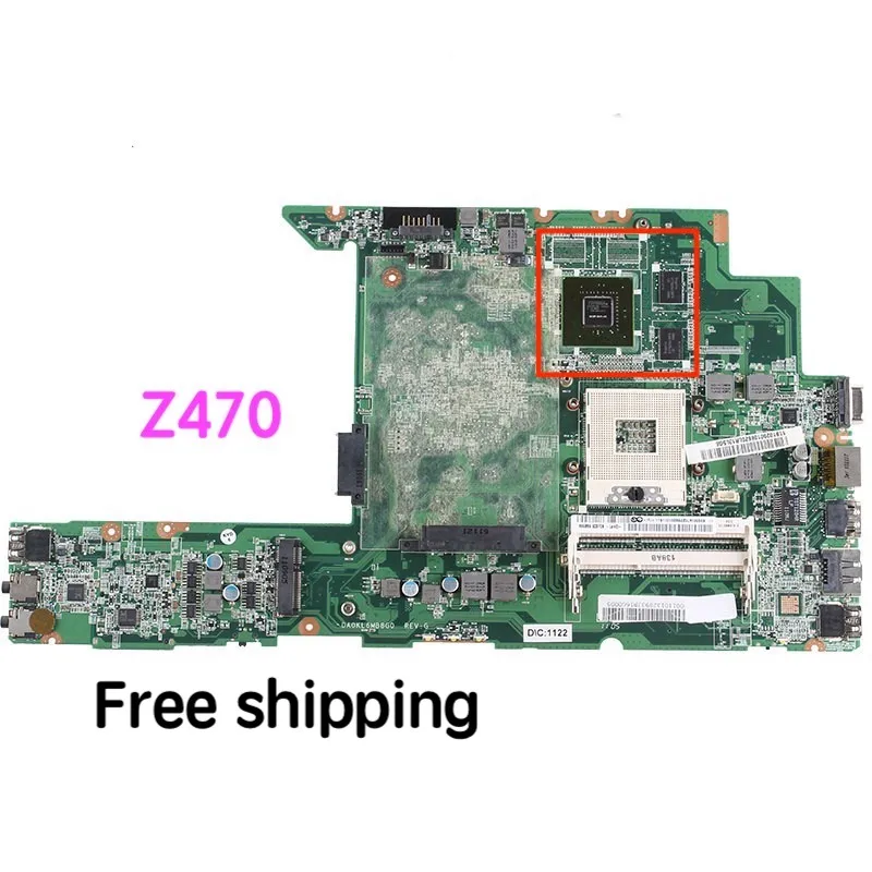 

For Lenovo Z470 Laptop Motherboard DAKL6MB16G0 Mainboard 100% tested fully work