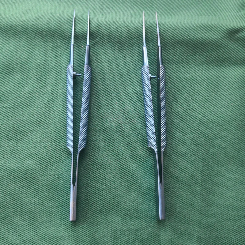 Titán tlloy Művi Műszerek Szem- microsurgical Fogászati Műszerek MelltŰ Birtokos + 11.5cm Olló +tweezers