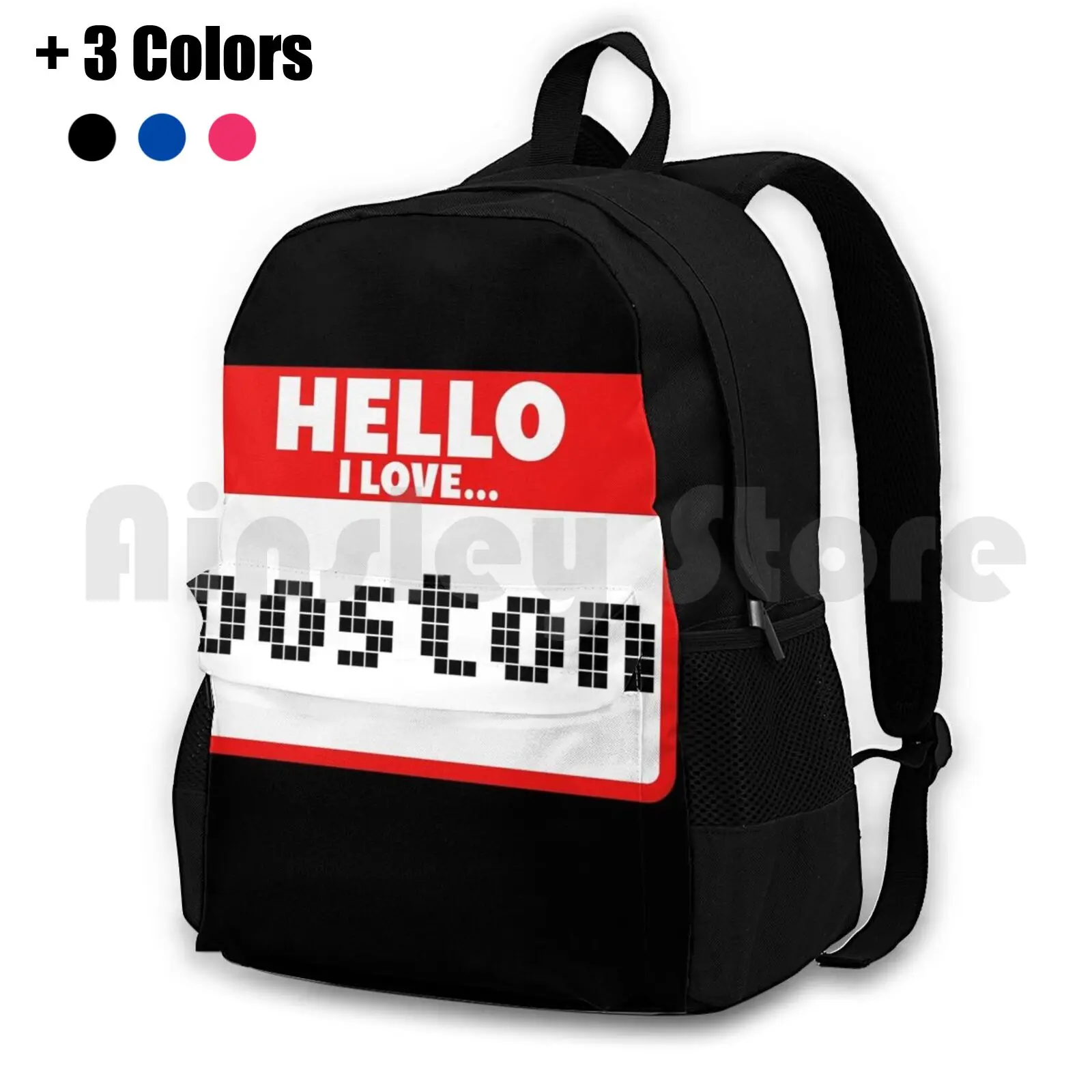 Boston Outdoor Hiking Backpack Riding Climbing Sports Bag Boston Massachusetts Sports Marathon March On Boston Football