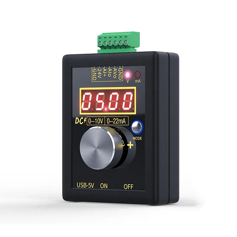 Taidacent High-Precision Handheld 0-4-20mA / 0-10V Analog Signal Generator Current Voltage Calibrator Electrical Test Instrument