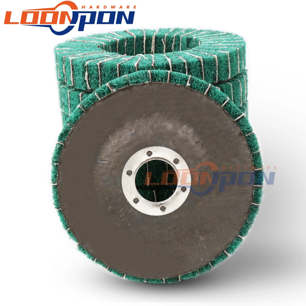 アングルグラインダー用研磨ホイール,115mm,ナイロンファイバー,120グリット,研削工具