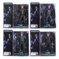 NECA 터미네이터 T-800 T-1000 내골격 PVC 액션 피규어, 소장용 모델 장난감