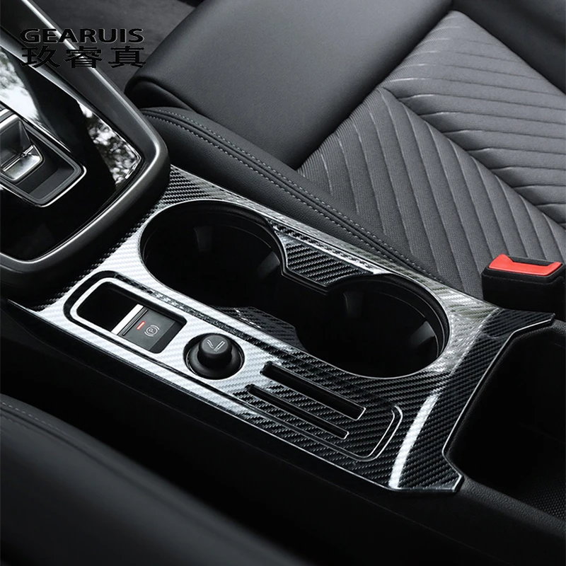 Carbon fiber Center Console Gear Shift Panel Decoration Covers Stickers Trim For Audi A3 8Y A3L Car Styling Interior Accessories