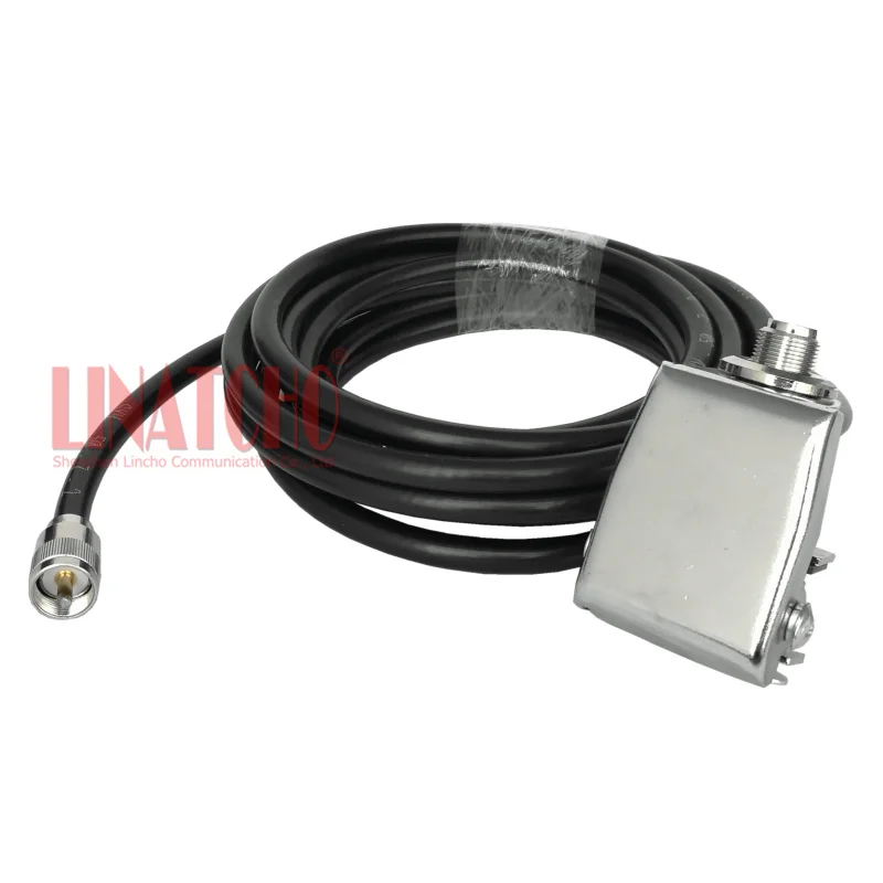 Dump container truck PL259 UHF male 5 meters SYV-50-7 (RG213) car radio antenna cable bracket