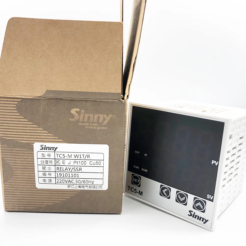 Shangnan Intelligent Temperature Control Instrument TC5-M W1T/R output relay solid state SSR K type PT100ECHB702