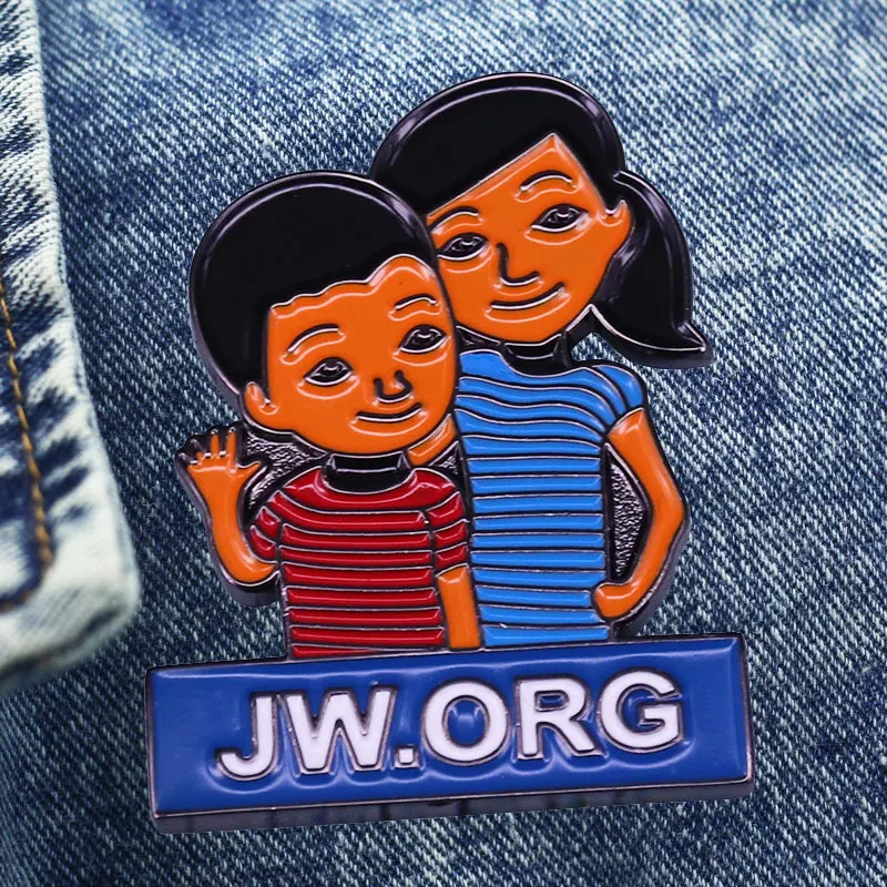 Jw.org Pioneer Cartoon Brooch Metal Enamel Lapel Badge Collect Denim Jacket Backpack Pin Decoration Given Friends And Fans Gifts