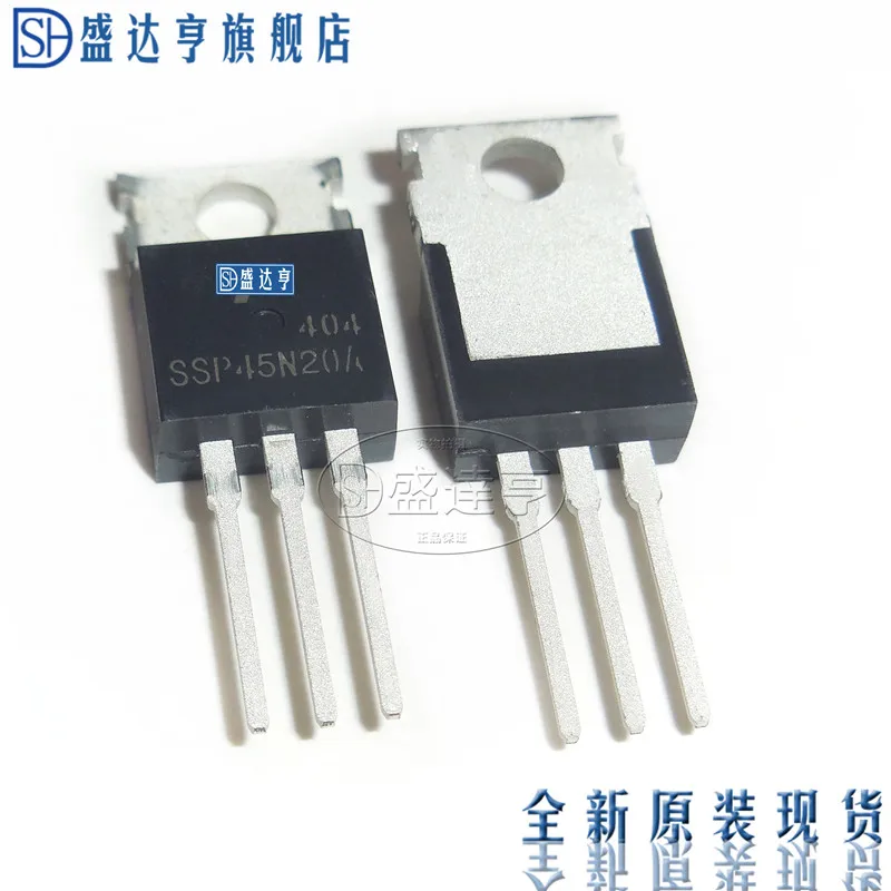 10Pcs/Lot SSP45N20A 45A 200V TO220 DIP MOSFET Transistor   NEW Original In Stock