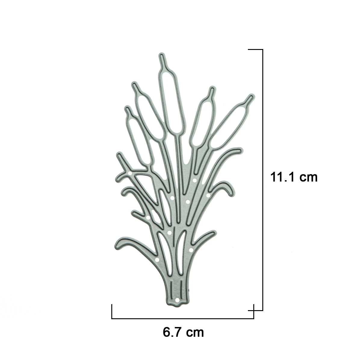 Cattail Bulrush Pattern Metal Cutting Die Cutter For Scrapbooking Handmade Clip Art Card Decorating Paper Work Stencil