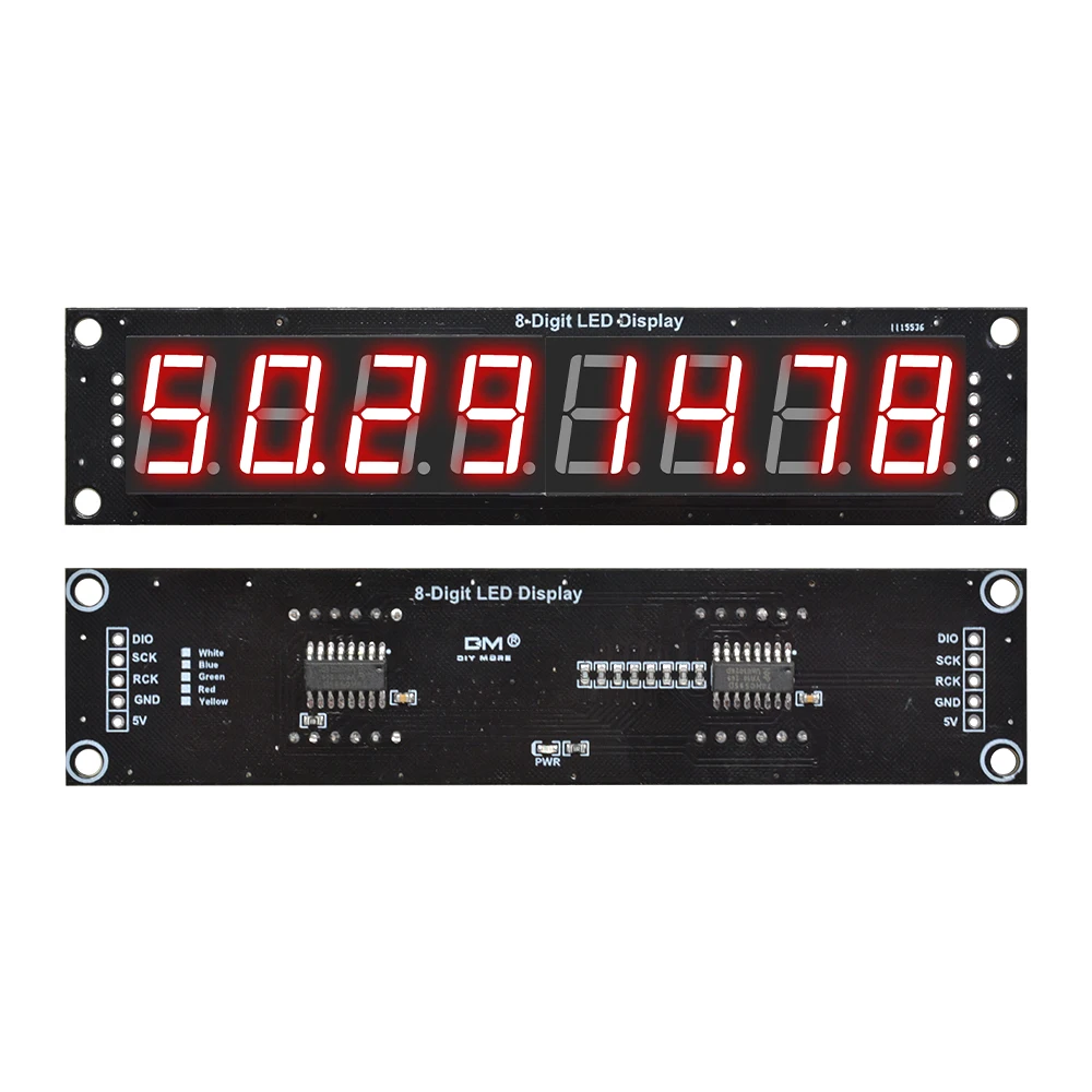 0.56 インチ 8 桁 7 セグメント LED デジタル管モジュール 3 ピン