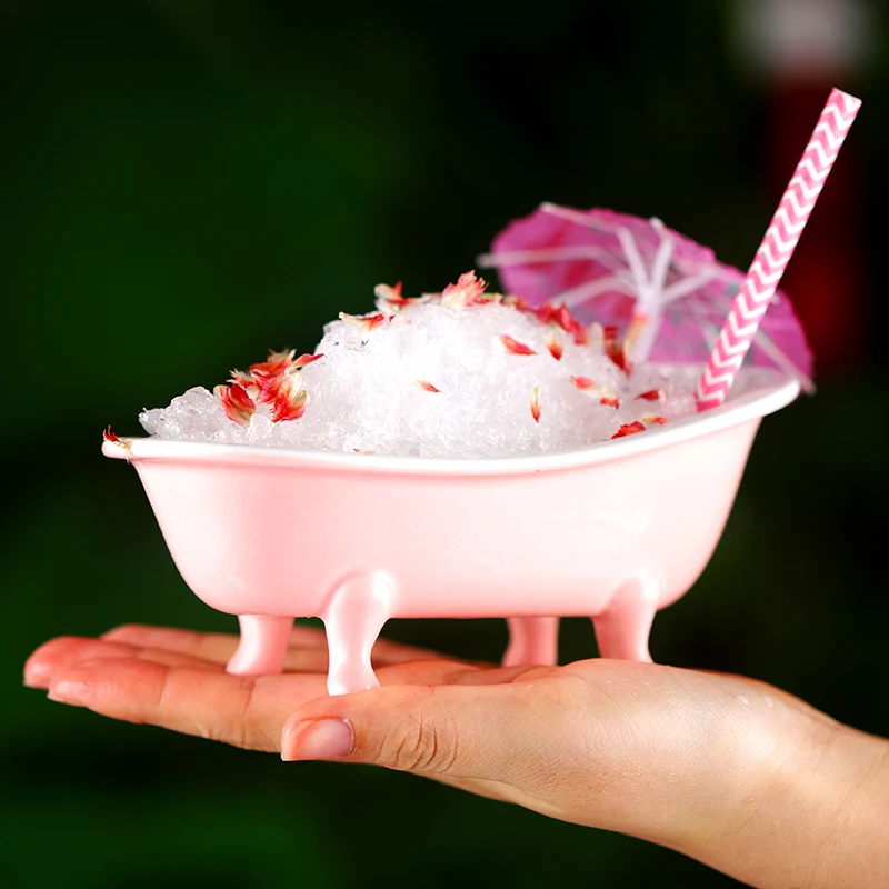 MINI baignoire 3D créative, verre à Cocktail, tasses à Smoothies en céramique, breloques de Bar Tiki, récipient à Sorbet, tasse, Milkshake, verres à boissons froides