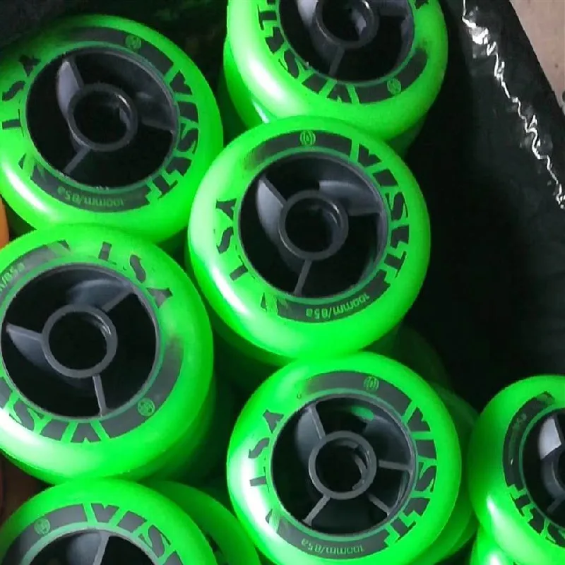 6 pieces 85A High Elasticity speed wheels for indoor track racing competition FAN hub practice grip 110mm inline skates wheel