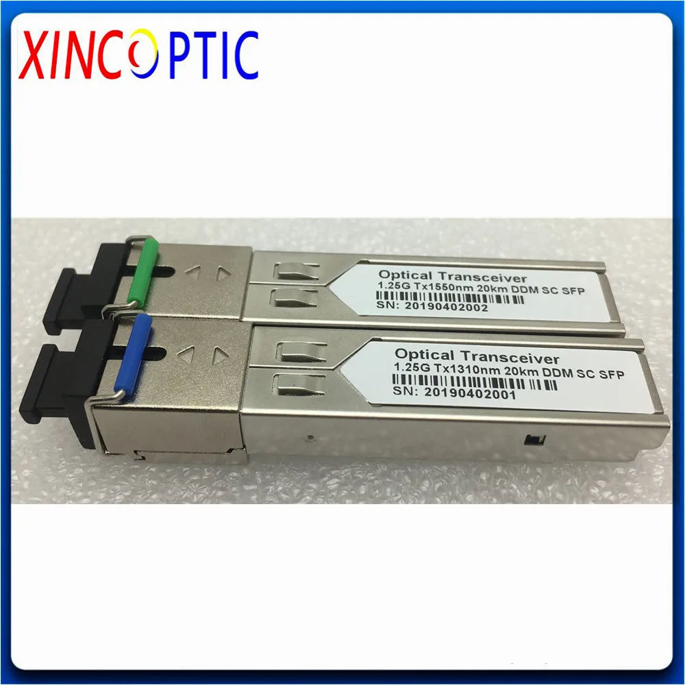 

1.25G 1310/1550nm 20KM Single Mode Fiber Simplex BIDI DOM LC/SC SFP Fiber Optic Transceiver Compatible with Zyxel/Mikrotik