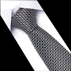 Silk Men Solid Tie Polka 7.5cm Neck Ties 54 Style Fashion Neckties Classic Men's Stripe Blue Wedding Tie Jacquard Woven Tie